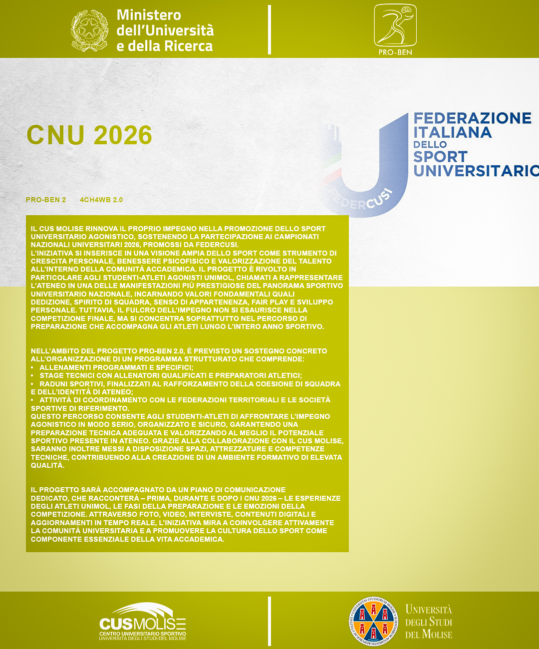 Campionati Nazionali Universitari 2026