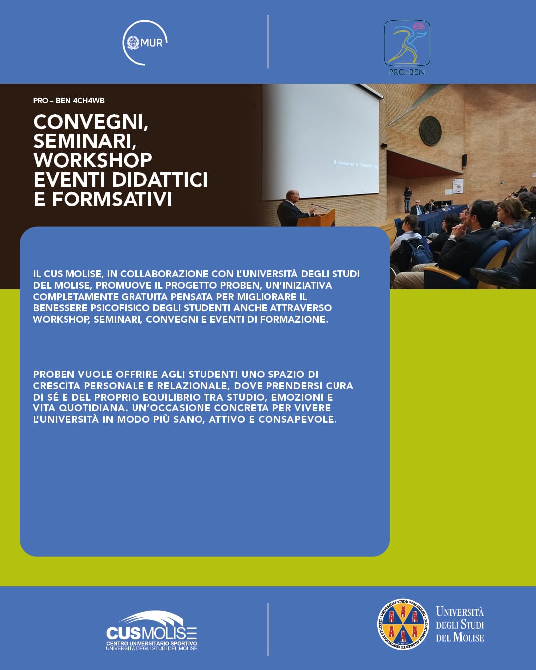 Convegni seminari workshop eventi didattici e formativi